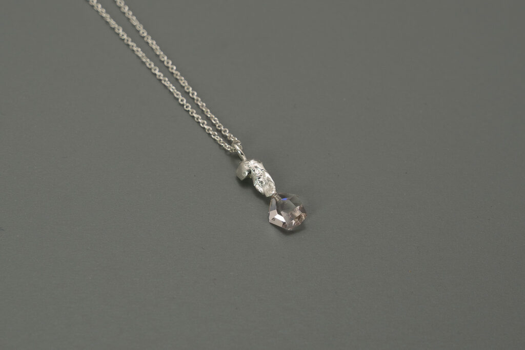 Lucky Klunker Anhänger Silber mit Edelstein