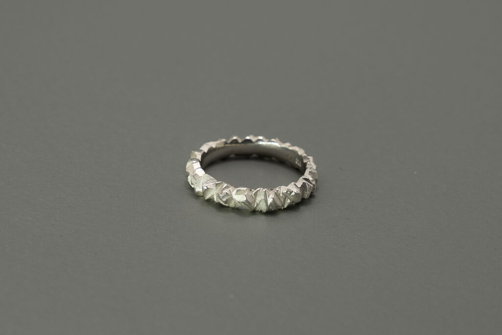 the rock Ring Silber schmal