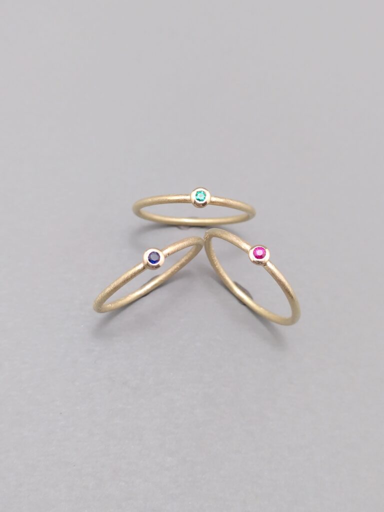 Staple Ringe mit Edelstein