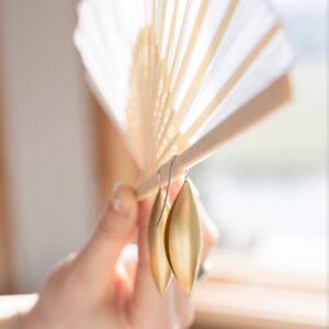 Goldene Kokon Ohrhänger